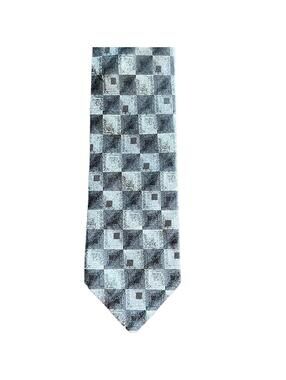 George | Men’s Black & Silver Dress Tie | 3.5" Wide | 0482